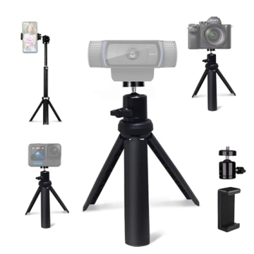 NexiGo Mini Tripod for Phone and Camera, Lightweight