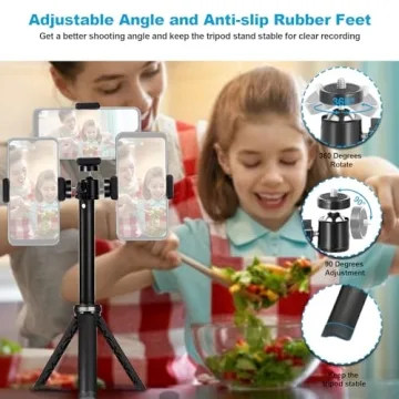 NexiGo Mini Tripod for Phone and Camera, Lightweight