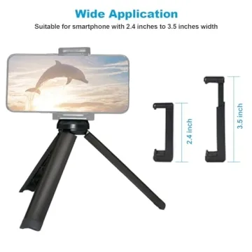 NexiGo Mini Tripod for Phone and Camera, Lightweight