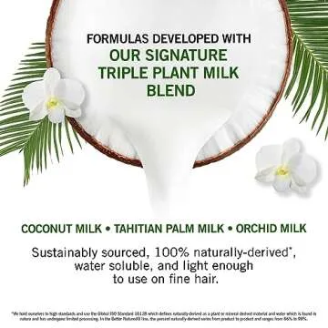 Better Natured Heat-Styling Blow Dry Lotion for Anti-Frizz Hair Treatment - contains Coconut, Tahitian Palm, and White Orchid, 5.1 Fl Oz