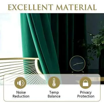 StangH Velvet Curtains - Elegant Blackout Panels for Home