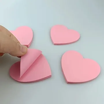 Cute Heart Sticky Notes for School Office Home Use