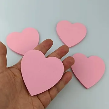 Cute Heart Sticky Notes for School Office Home Use