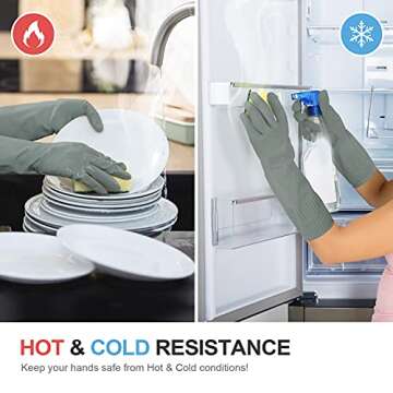 DABOGOSA MAMISON Reusable Kitchen Rubber Gloves