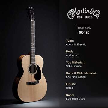 Martin 000-12E Koa Acoustic-electric Guitar - Unmatched Quality