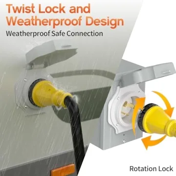 25FT 50 Amp Heavy-Duty Generator Cord for RVs