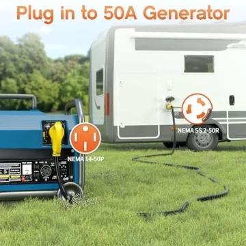 25FT 50 Amp Heavy-Duty Generator Cord for RVs