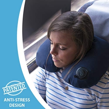Lewis N. Clark Inflatable Travel Neck Pillow for All Ages
