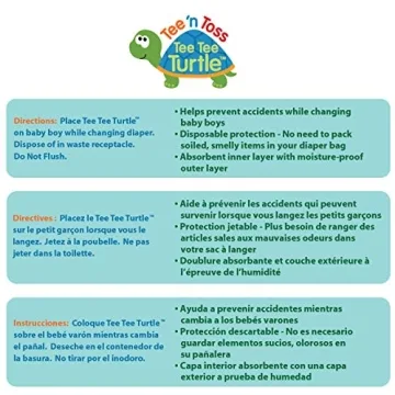 Disposable Pee Protectors for Diaper Changes - 20 Count