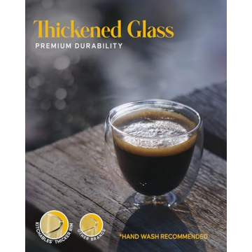 Kitchables Double Walled Espresso Cups - Perfect for Coffee Lovers