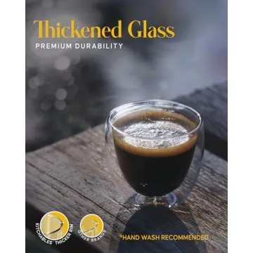 Kitchables Double Walled Espresso Cups - Perfect for Coffee Lovers