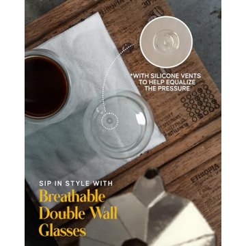 Kitchables Double Walled Espresso Cups - Perfect for Coffee Lovers