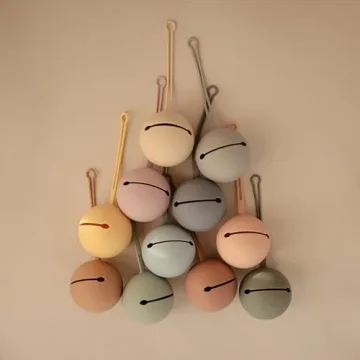 Mushie Silicone Pacifier Holder Case in Dried Thyme