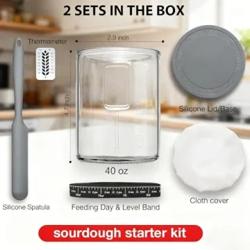 Premium 2 Pack Sourdough Starter Kit - Ready to Bake