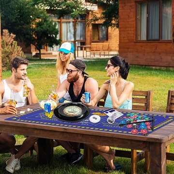 Extguds Roulette Wheel and Craps Set for Game Night Fun