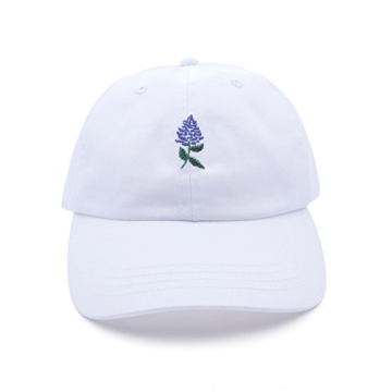 AUNG CROWN Adjustable Dad Hat - Lavender Embroidered Cotton Baseball Cap
