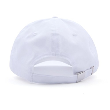 AUNG CROWN Lavender Embroidered Adjustable Dad Hat White