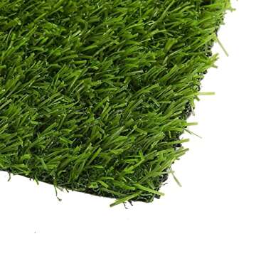 Juvale 4 Pack Non-Slip Artificial Grass Tiles - Easy to Clean Fake Grass for Indoor & Outdoor Use, Safe for Kids & Pets - 12x12-0.25 in