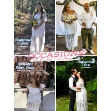 Elegant Off Shoulder Lace Maxi Dress for Women