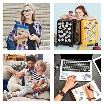 350Pcs Inspirational Stickers Vision Board Supplies, Motivational Stickers for Teens, Students, Teachers, Employees, Vinyl Waterproof Durable Sticker for Journaling Scrapbooking Water Bottles