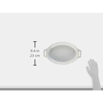 STAUB Ceramics Oval Baking Dish Set Two-Piece White