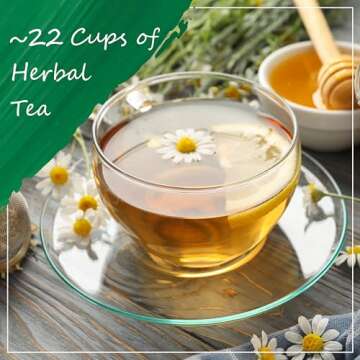 Eat Well Premium Foods Chamomile Flowers 4 oz, Dried Chamomile Tea Loose Leaf, Edible Culinary Camom...