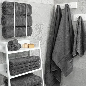 Luxury 4 Piece Bath Towel Set - Soft Turkish Cotton Towels