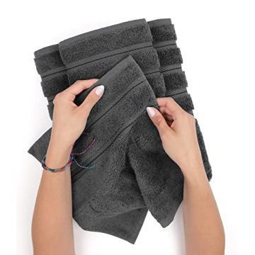 Luxury 4 Piece Bath Towel Set - Soft Turkish Cotton Towels