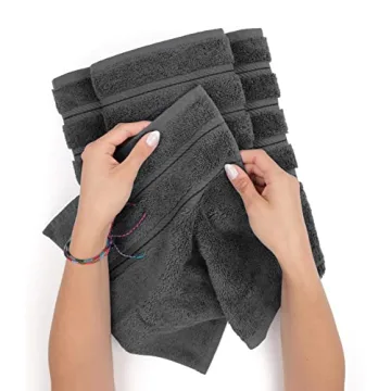 Luxury 4 Piece Bath Towel Set - Soft Turkish Cotton Towels