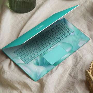 HP 17 Laptop, Intel Celeron N4120 Processor, 17.3’’ HD+ Touchscreen Display, 32GB RAM,1TB SSD, Intel UHD Graphics, Backlit Keyboard, Windows 11 Home, Fatcayes Accessory, Aquamarine Sky (Renewed)