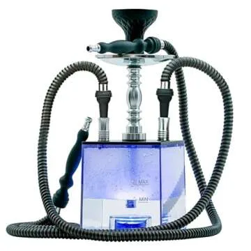 Innovative 2 Hose Hookah Set with LED Lights for Gatherings