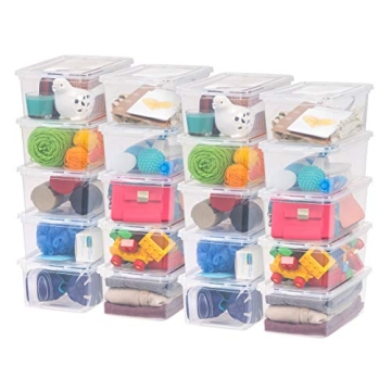 IRIS USA 6 Qt Clear Storage Box - BPA-Free Plastic & Stackable Design for All Your Organizing Needs