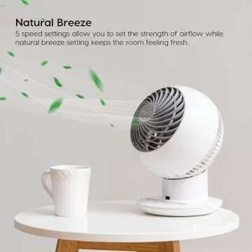 WOOZOO Remote-Controlled Oscillating Fan - Quiet Comfort
