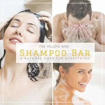 The Yellow Bird Solid Bar Shampoo Soap. Grapefruit, Rosemary, and Lavender. Mild Natural and Organic Ingredients. Sulfate Free. Gentle Scalp + Hair Care
