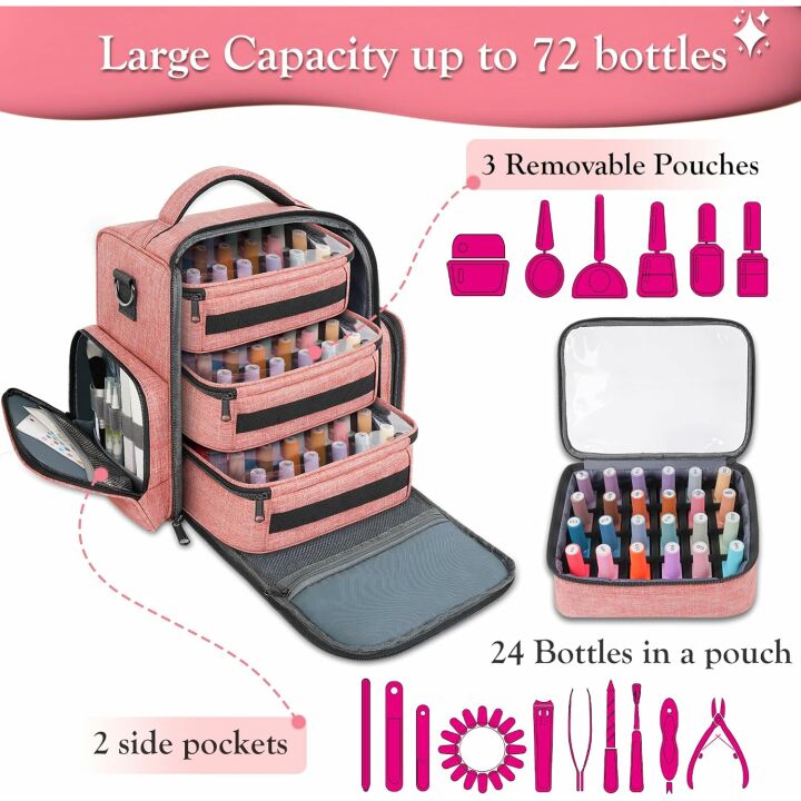YOREPEK Nail Polish Organizer for 72 Bottles