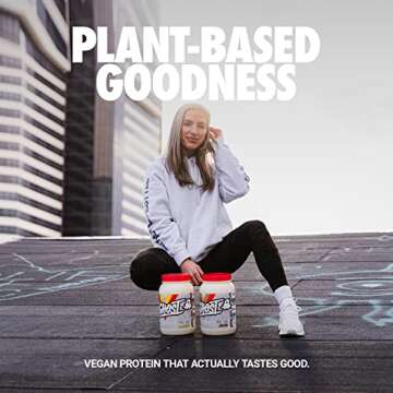 GHOST Vegan Protein Powder, Banana Pancake Batter - 2lb, 20g of Protein - Plant-Based Pea & Organic Pumpkin Protein - ­Post Workout & Nutrition Shakes, Smoothies, & Baking - Soy & Gluten-Free