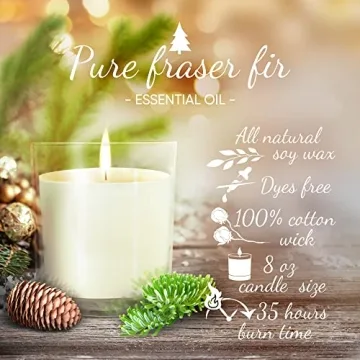 Fraser Fir Scented Candle - Perfect Holiday Gift for All
