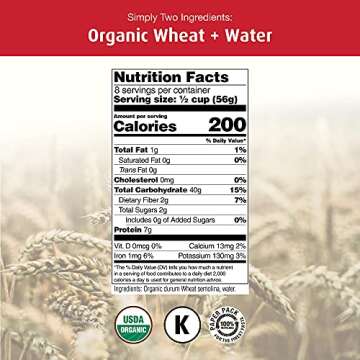 Organic Felicetti Cavatappi Pasta Italian Non-GMO 16oz (454g) 2 Pack