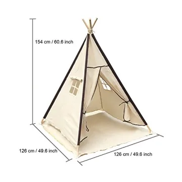Lavievert Kids Teepee Tent - Waterproof Playhouse for Indoor Outdoor
