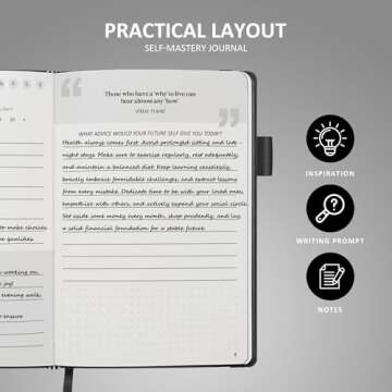 5 Minute Journal - Gratitude Journal - Self-Mastery Journal for Men - Reflection Manifestation Journal for Mindfulness – Self Care Journal – Goal/Guided Gratitude Journal for Men