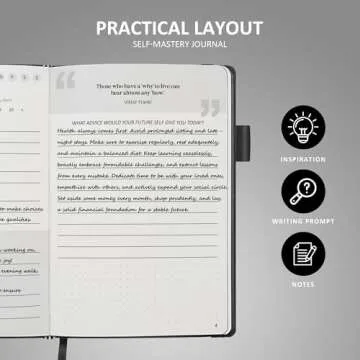 5 Minute Journal - Gratitude Journal - Self-Mastery Journal for Men - Reflection Manifestation Journal for Mindfulness – Self Care Journal – Goal/Guided Gratitude Journal for Men