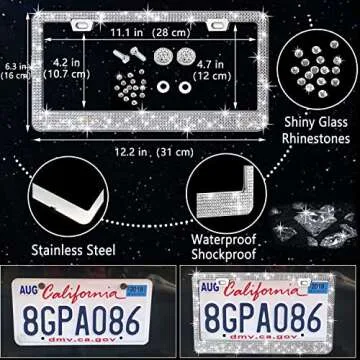 Stylish NBTEPEM 27 PCs Bling Car Accessories Set