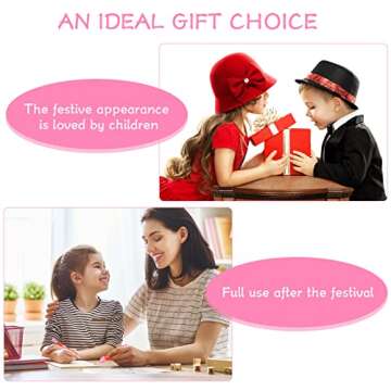 Chinco 24 Valentine's Day Heart-Shaped Stackable Pencils