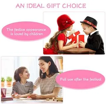 Chinco 24 Valentine's Day Heart-Shaped Stackable Pencils