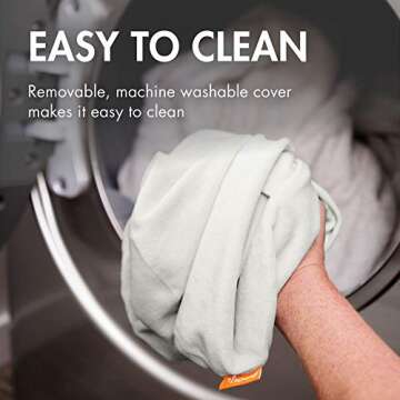 Boon Puff+ Inflatable Baby Bather - Infant Bathtub Includes Microfleece Cover, Swaddle Wings, and Storage Bag – Inflatable Baby Bathtub for Newborns and Infants