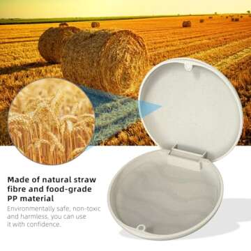 Ralegy Retainer Case, Slim Aligner Case, Night Guard and Mouth Guard, Premium Retainer Case, Retainer Mouth Guards Travel Case—Ivory