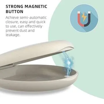 Ralegy Retainer Case, Slim Aligner Case, Night Guard and Mouth Guard, Premium Retainer Case, Retainer Mouth Guards Travel Case—Ivory