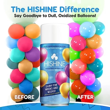 HI-SHINE Balloon Aerosol Spray 12oz - No Drips, Instant Gloss