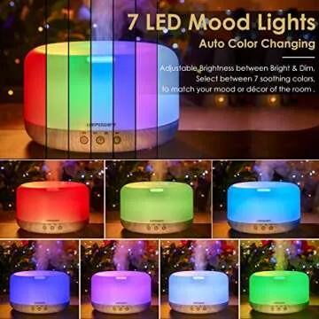 URPOWER 1000ml Multi-Function Essential Oil Diffuser