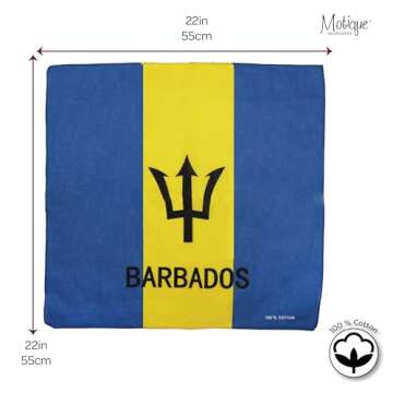 Motique Set of 3 Cotton Bandanas for Summer Style